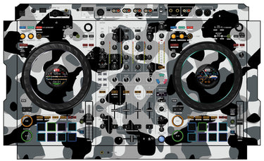 Pioneer DJ DDJ FLX10 Skin Camo Snow